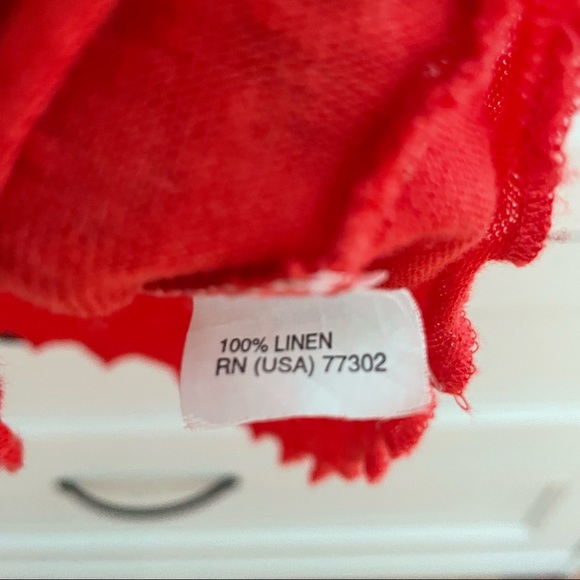 Zara Red Linen Top - Picture 8 of 8